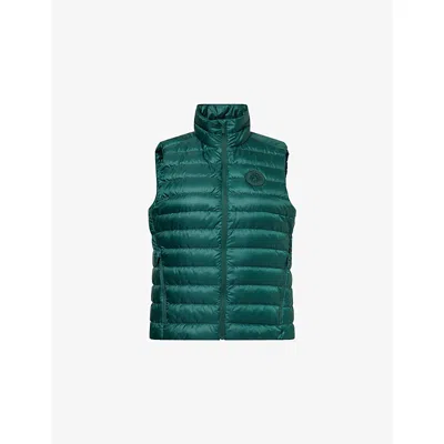 Canada Goose Womens Glade Green Aethera Padded Nylon-down Gilet