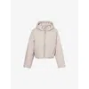 Canada Goose Womens Limestone Elba Nylon-down Jacket In Neutral