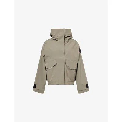 Canada Goose Womens Smokey Sage-sauge Fumee Tofino Hooded Stretch-woven Jacket In Green