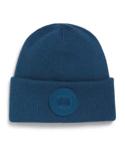 Canada Goose Wool Arctic Toque Beanie In Blue