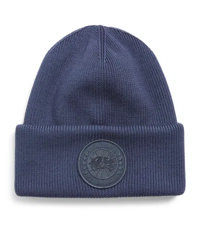 Canada Goose Wool Arctic Toque Beanie In Blue