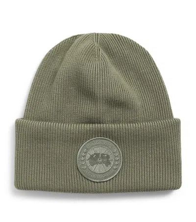 Canada Goose Wool Arctic Toque Beanie In Green