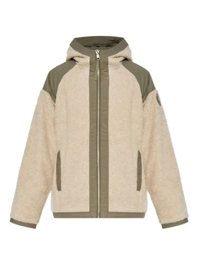 Canada Goose Wool Blend Reversible Bomber Jacket In Neutral