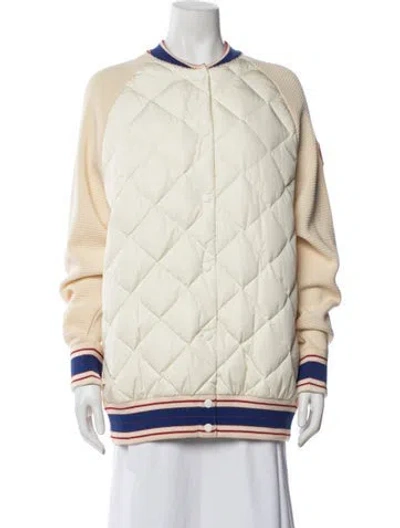 Pre-owned Canada Goose Wool Bomber Jacket In Yellow