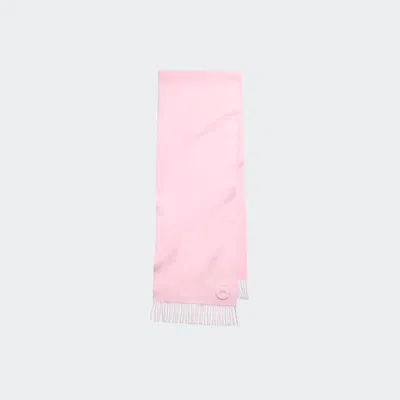 Canada Goose Wool Cashmere Blend Fringe Scarf In Bloom Pink