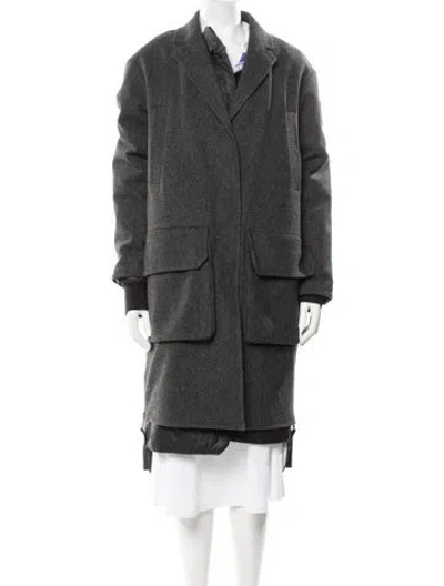 Pre-owned Canada Goose Wool Coat In Gray