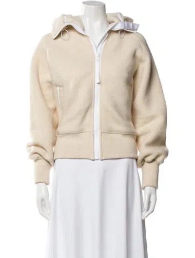 Pre-owned Canada Goose Wool Crew Neck Hoodie In Neutral