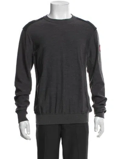 Pre-owned Canada Goose Wool Crew Neck Pullover In Gray