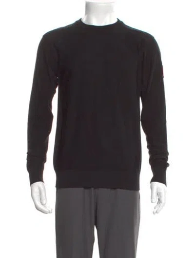 Pre-owned Canada Goose Wool Crew Neck Pullover W/ Tags In Black