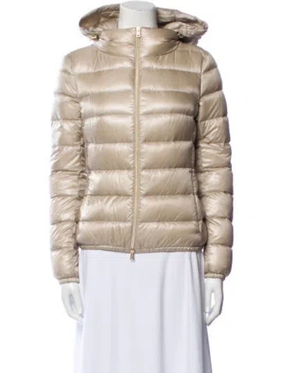 Pre-owned Canada Goose Wool Down Coat In Gray