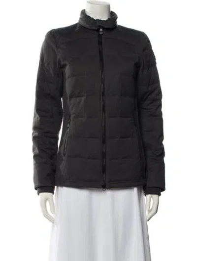 Pre-owned Canada Goose Wool Down Jacket In Black