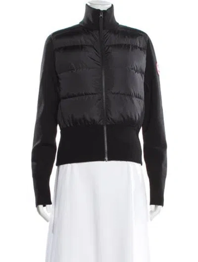 Pre-owned Canada Goose Wool Down Jacket In Black
