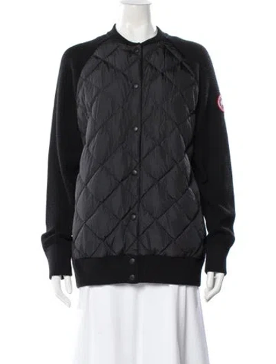 Pre-owned Canada Goose Wool Down Jacket In Blue