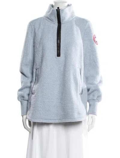Pre-owned Canada Goose Wool Down Jacket In Blue