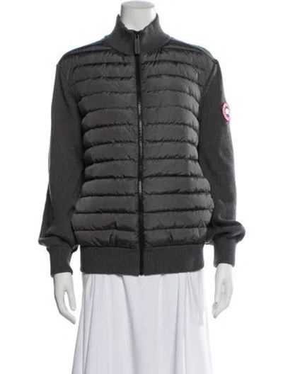 Pre-owned Canada Goose Wool Down Jacket In Gray