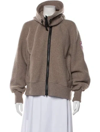 Pre-owned Canada Goose Wool Down Jacket In Neutral