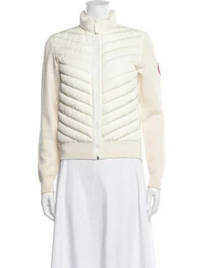 Pre-owned Canada Goose Wool Down Jacket In Neutrals