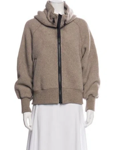 Pre-owned Canada Goose Wool Down Jacket In Neutrals