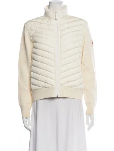 Pre-owned Canada Goose Wool Down Jacket In Yellow
