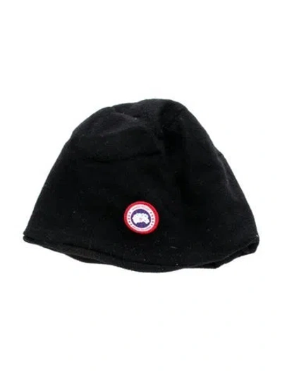 Pre-owned Canada Goose Wool Hat In Black