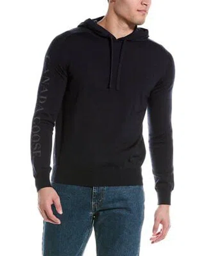Pre-owned Canada Goose Wool Hoodie Men's Blue S