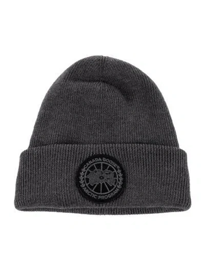 Pre-owned Canada Goose Wool Knitted Beanie In Grey