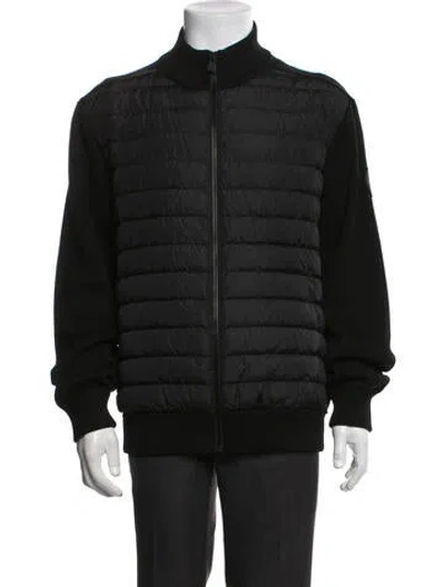 Pre-owned Canada Goose Wool Puffer Coat In Black