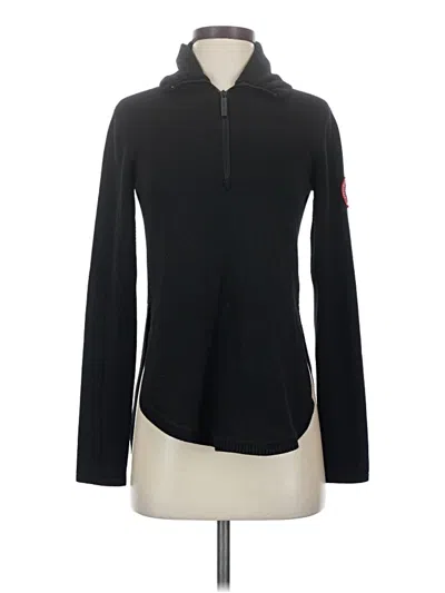 Pre-owned Canada Goose Wool Pullover Sweater In Black