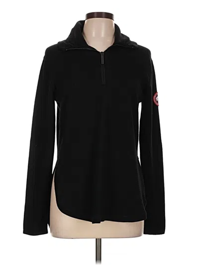 Pre-owned Canada Goose Wool Pullover Sweater In Black