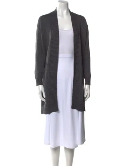 Pre-owned Canada Goose Wool Striped Sweater In Gray