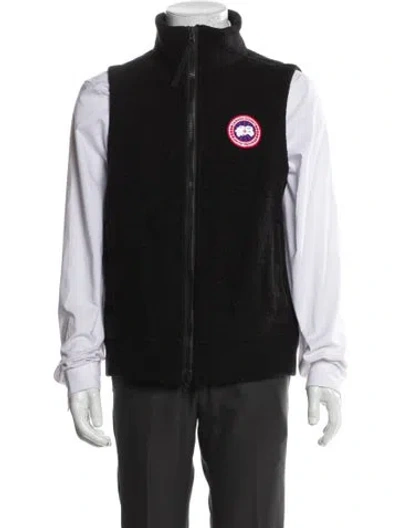 Pre-owned Canada Goose Wool Vest In Black