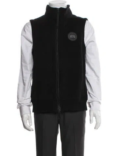 Pre-owned Canada Goose Wool Vest In Black