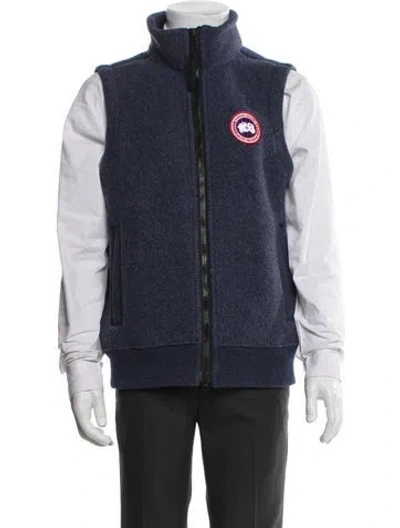 Pre-owned Canada Goose Wool Vest In Blue