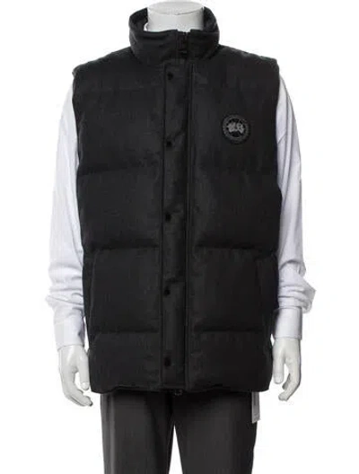 Pre-owned Canada Goose Wool Vest In Grey