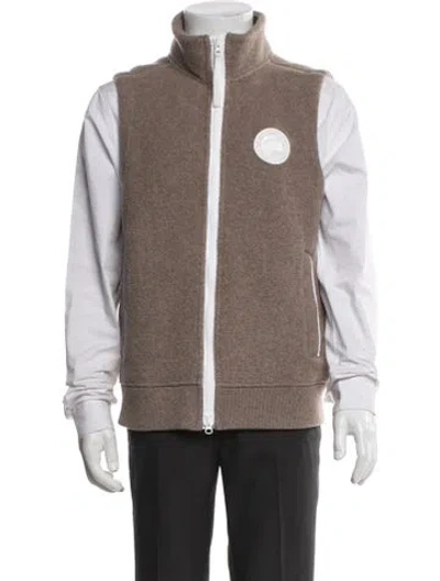 Pre-owned Canada Goose Wool Vest In Neutral