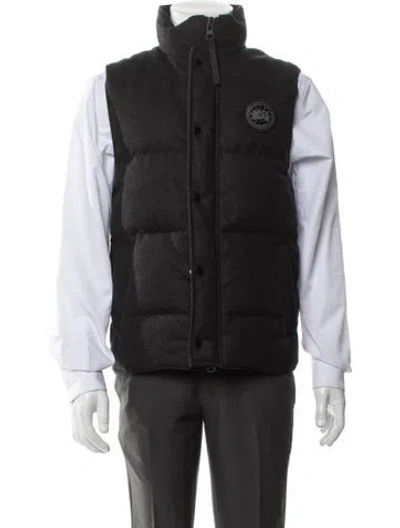 Pre-owned Canada Goose Wool Vest W/ Tags In Black