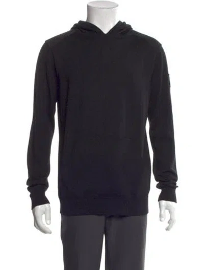 Pre-owned Canada Goose Wool V-neck Pullover In Blue