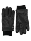 Canada Goose Workman Leather Tech Gloves In Black