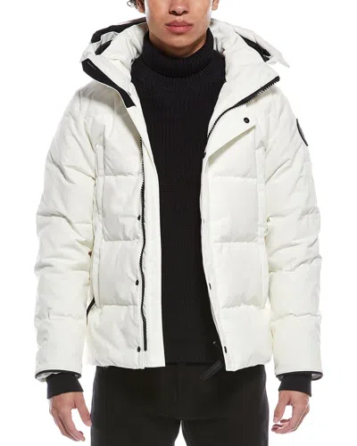 Canada Goose Wyndham Black Label Down Parka In White