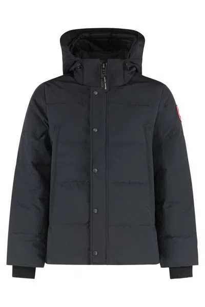Canada Goose Wyndham Hooded Short Parka In Black