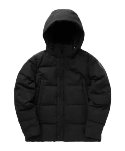 Canada Goose Wyndham Logo Hooded Cotton Suit In Black
