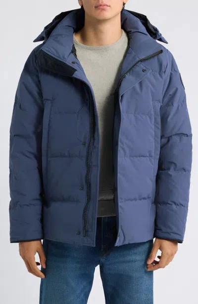 Canada Goose Wyndham Parka Black Label 625 Fill Power Down Parka In Blue