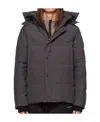 Canada Goose Wyndham Zipper Down Jacket In Black
