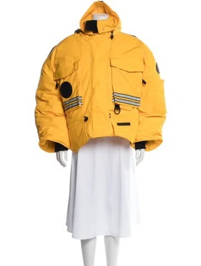 Pre-owned Canada Goose X Angel Chen Down Jacket In Yellow