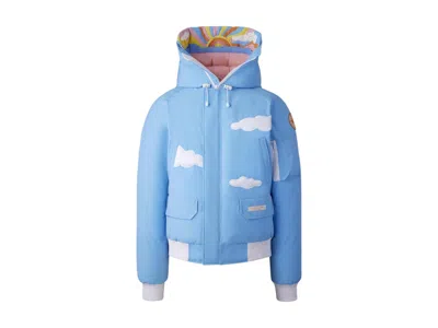 Pre-owned Canada Goose X Mira Mikati Bright Sky Chiliwack Bomber Jacket In Blue