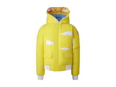 Pre-owned Canada Goose X Mira Mikati Bright Sky Chiliwack Bomber Jacket In Sunrise