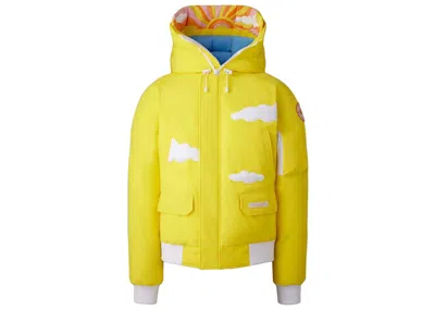 Pre-owned Canada Goose X Mira Mikati Bright Sky Chilliwack Bomber In Sunset