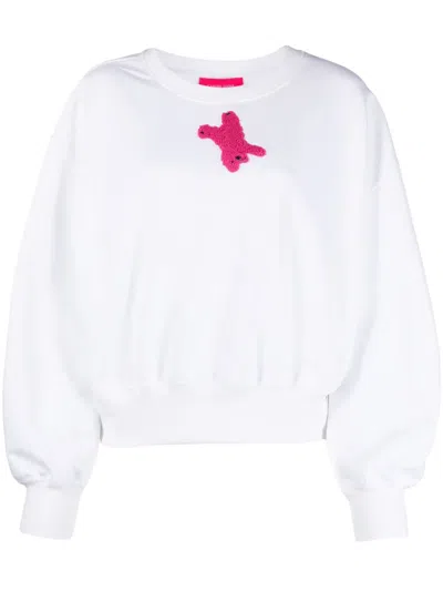 Canada Goose Muskoka Cropped Crewneck For Paola Pivi In White