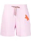 Canada Goose Muskoka Embroidered Elastic Waistband Shorts In Rosa
