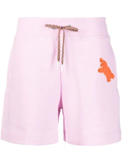 Canada Goose X Paola Pivi Embroidered Cotton Shorts In Pink